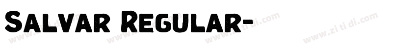 Salvar Regular字体转换